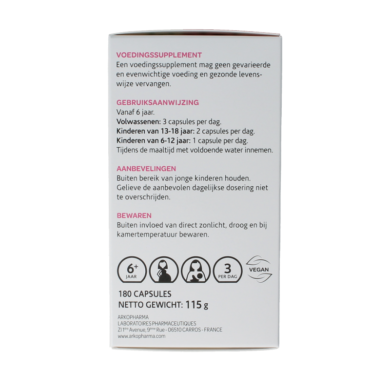 Arkocaps Borage olie  180 Capsules