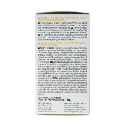 Arkocaps Pompoenpitolie 180.00 Capsules