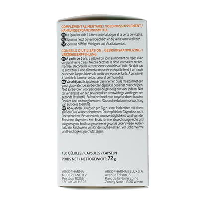 Arkocaps Spiruline 150.00 Capsules