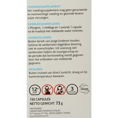 Arkocaps Boswellia 150.00 Vegetarische capsules