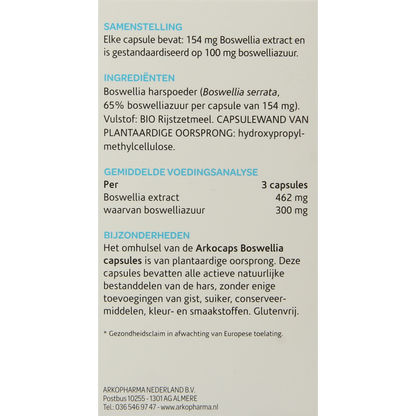 Arkocaps Boswellia 150.00 Vegetarische capsules