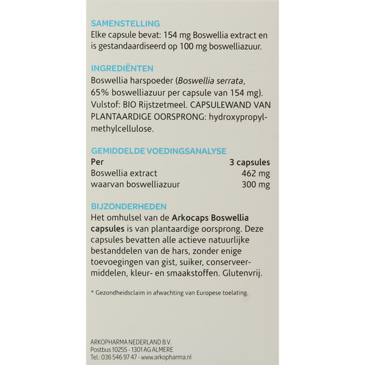 Arkocaps Boswellia 150.00 Vegetarische capsules