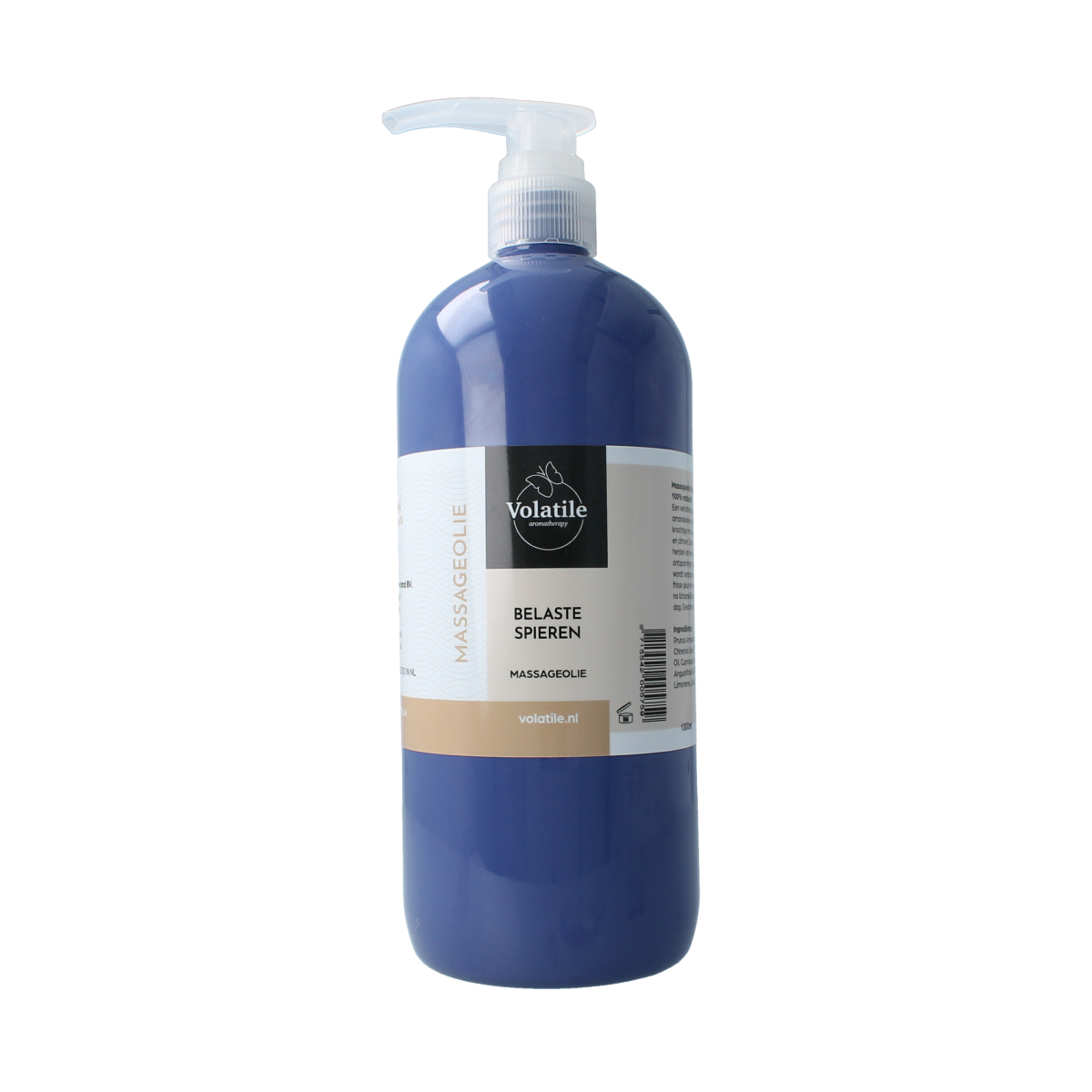 Volatile Massageolie belaste spieren 1.00 Liter