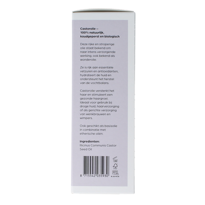 Volatile Castor koudgeperst basisolie bio glazen fles 100.00 Milliliter