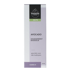 Volatile Avocado koudgeperst basisolie bio glazen fles 100.00 Milliliter