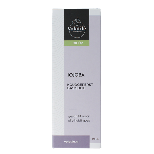 Volatile Jojoba koudgeperst basisolie bio glazen fles 100 Milliliter