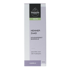 Volatile Hennepzaad koudgeperst basisolie bio glazen fles 100.00 Milliliter