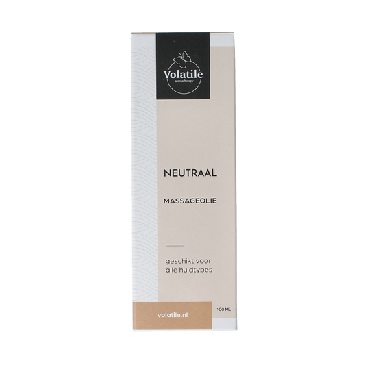 Volatile Massageolie neutral glas met pomp 100.00 Milliliter