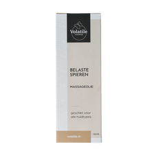 Volatile Massageolie belaste spieren glas met pomp 100.00 Milliliter