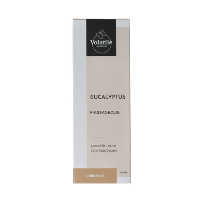 Volatile Massageolie eucalyptus glas met pomp 100.00 Milliliter