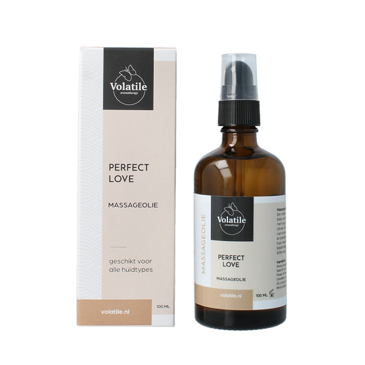 Volatile Massageolie perfect love glas met pomp 100 Milliliter