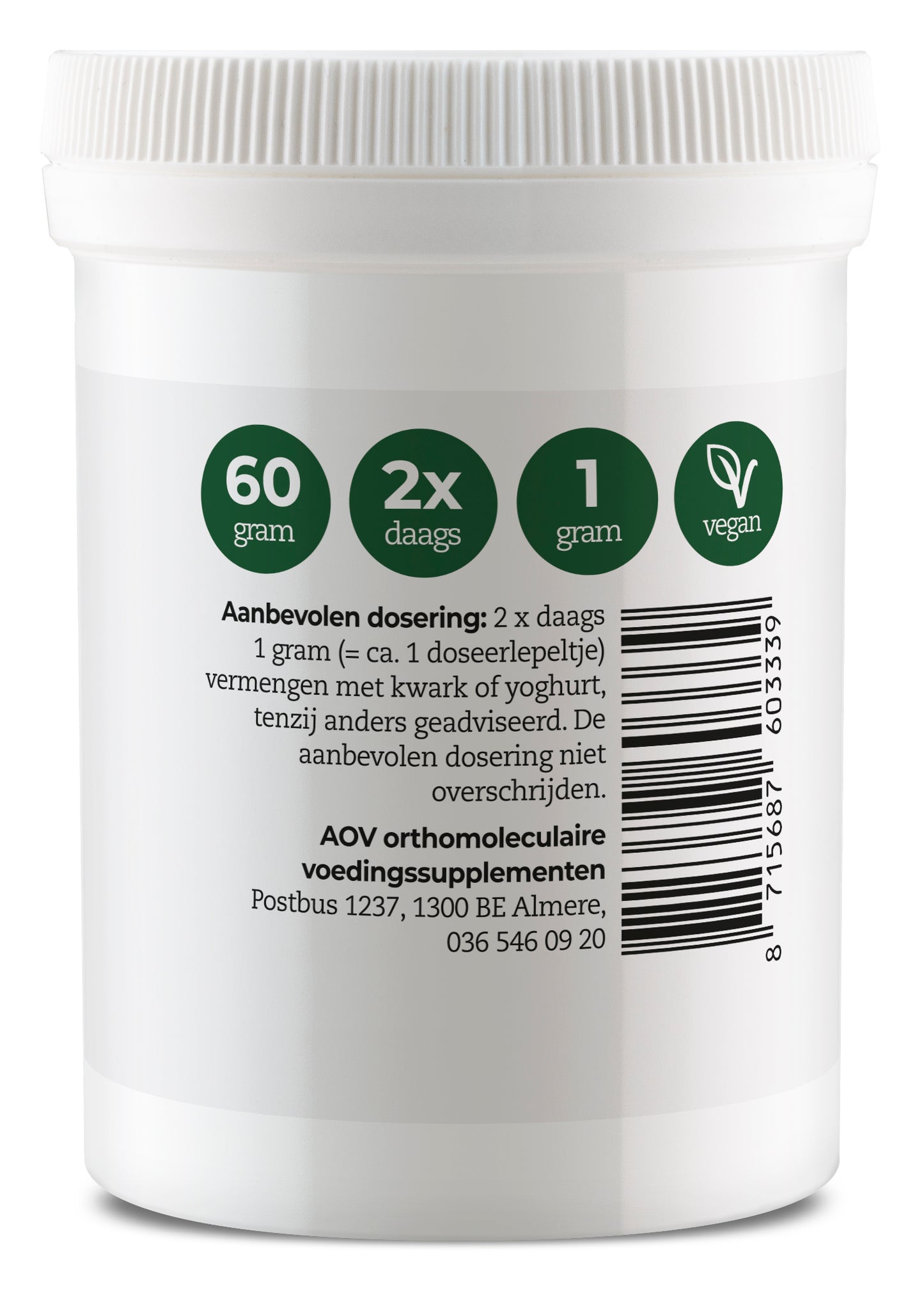 AOV 333 Vitamine C ascorbyl palmitaat 60 Gram