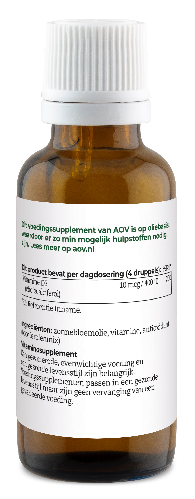AOV 408 Vitamine D3 druppels 10mcg 25 Milliliter