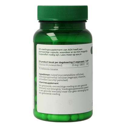 AOV 402 Vitamine D3 25mcg 60.00 Vegetarische capsules