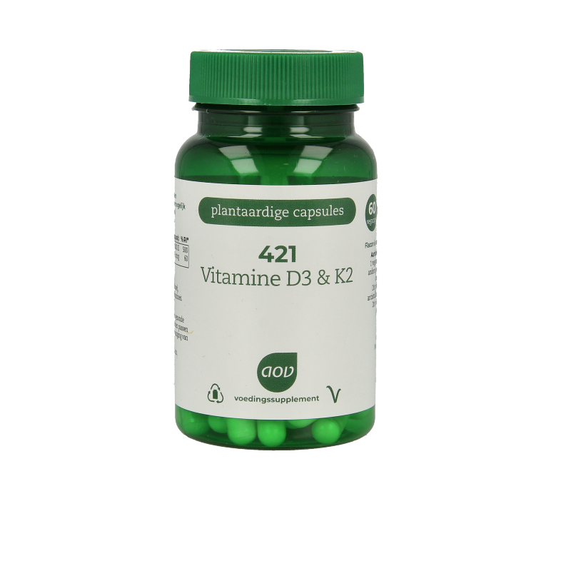 AOV 421 Vitamine D3 & K2 60 Vegetarische capsules