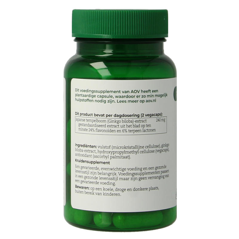 AOV 813 Ginkgo biloba extract 60 Vegetarische capsules