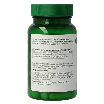 AOV 813 Ginkgo biloba extract 60.00 Vegetarische capsules
