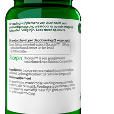 AOV 834 Bacopa (brahmi) 150mg 60.00 Vegetarische capsules