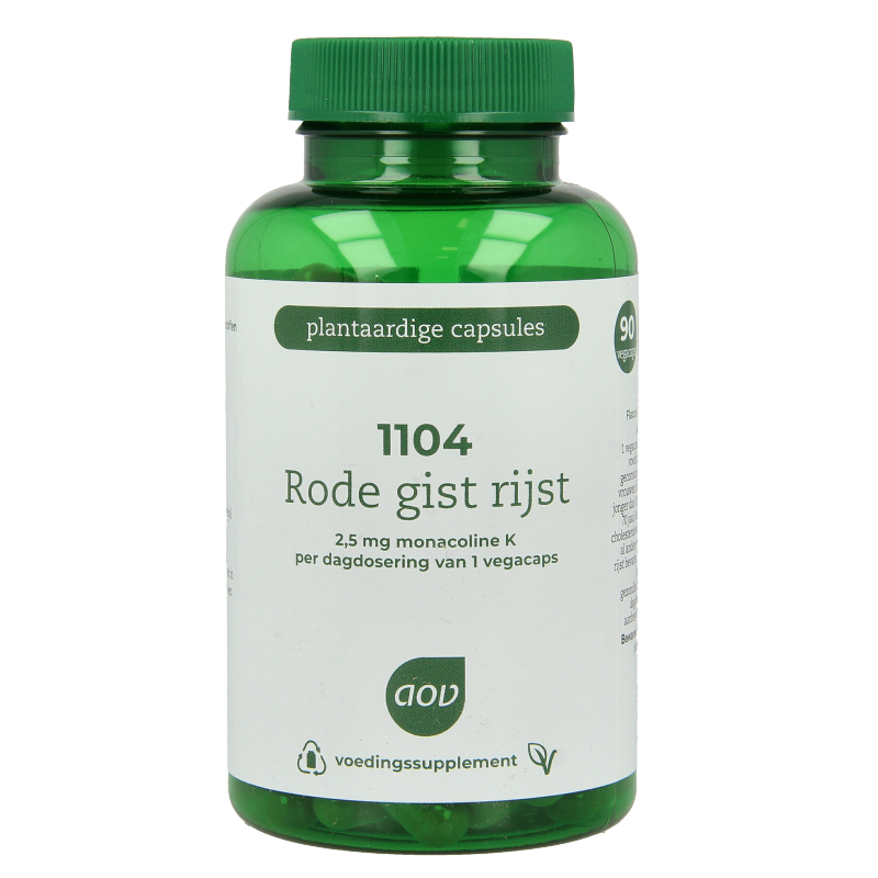 AOV 1104 Rode gist rijst extra 90 Vegetarische capsules