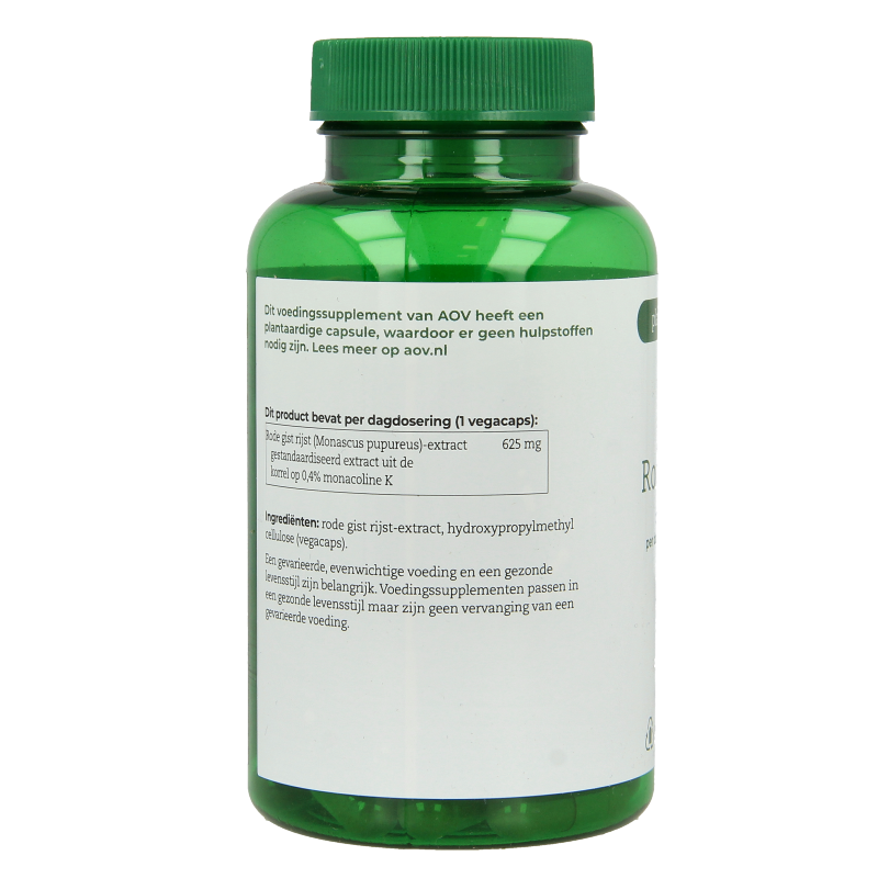 AOV 1104 Rode gist rijst extra 90 Vegetarische capsules