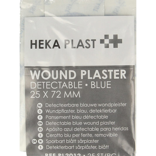 Heka Pleisters blauw 72 x 25mm 25 Stuks