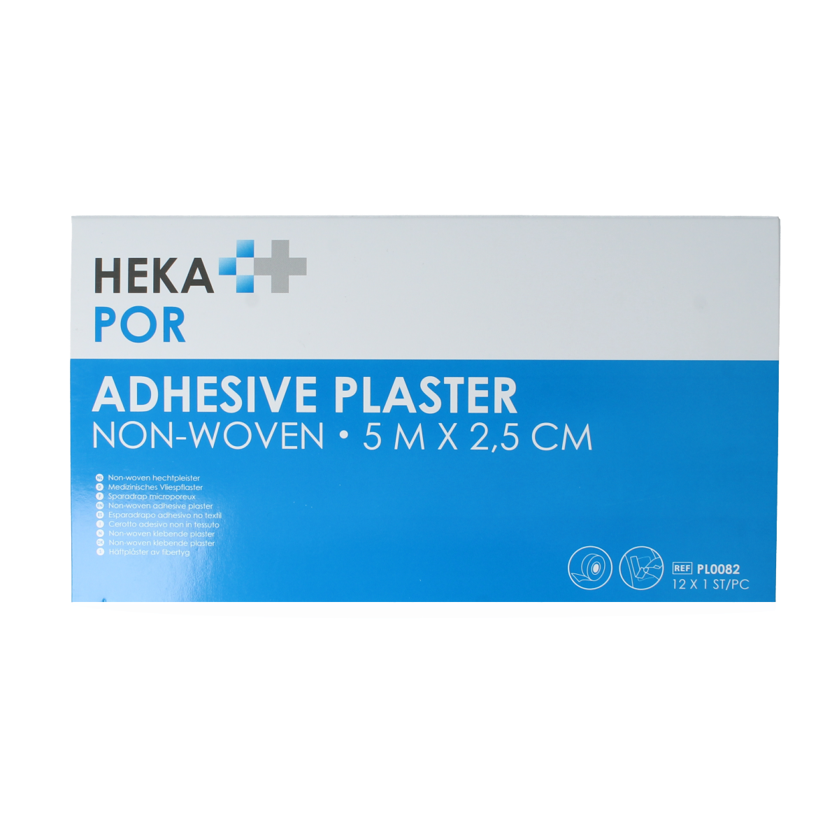 Hekapor Hechtpleister non-woven ring 5 x 2.5cm 12.00 Stuks