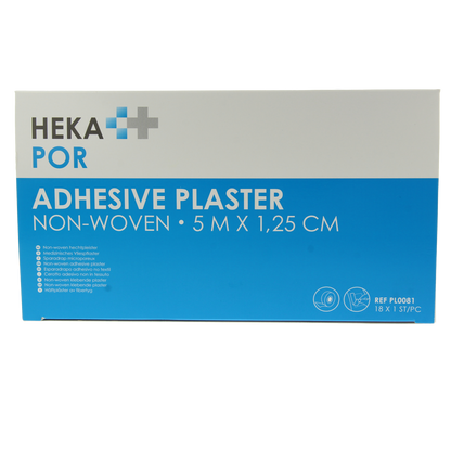 Hekapor Non-woven hechtpleister ring 5 x 1.25 18.00 Stuks