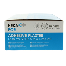 Hekapor Non-woven hechtpleister ring 5 x 1.25 18 Stuks