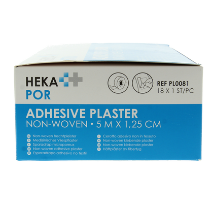 Hekapor Non-woven hechtpleister ring 5 x 1.25 18.00 Stuks