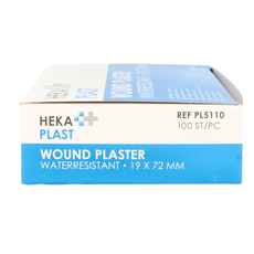 Hekaplast Pleister water resistent 19 x 72 100 Stuks