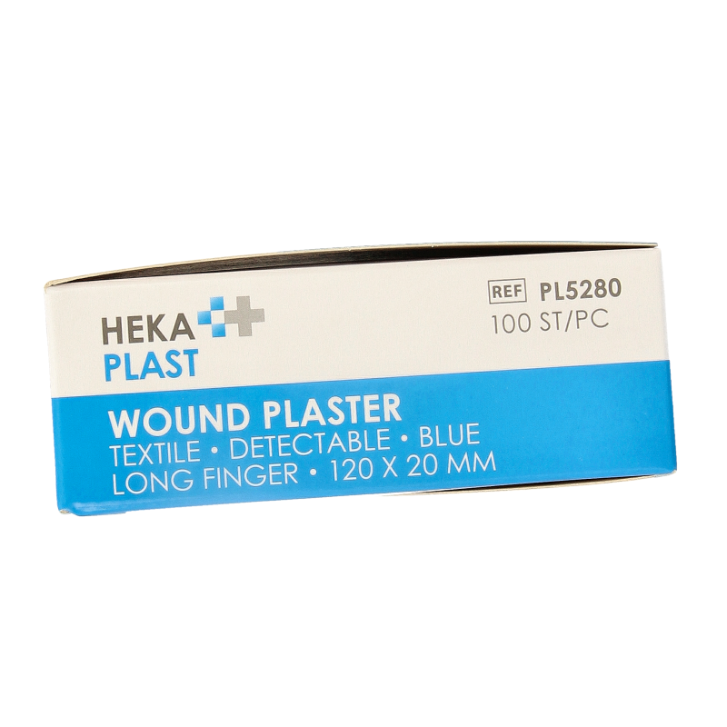 Hekaplast Vingerpleister detectable 120 x 20 haccp elastisch 100 Stuks
