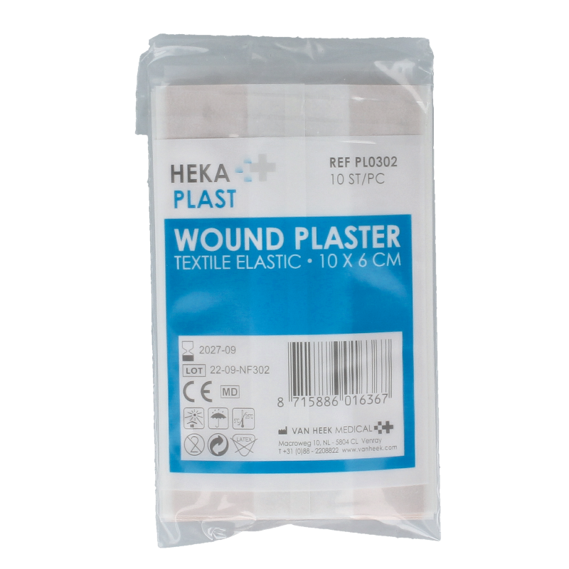 Heka Wondpleister 10cm x 6cm 10 Stuks