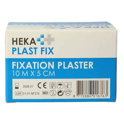 Hekaplast Fix pleister 10 x 5cm 1.00 Rol