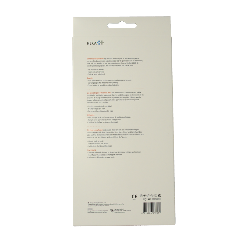 Hekaplast Eilandpleister 10cm x 20cm steriel 10 Stuks