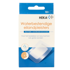 Heka Klein Eilandpleister 5cm x 7cm waterbestendig 10.00 Stuks