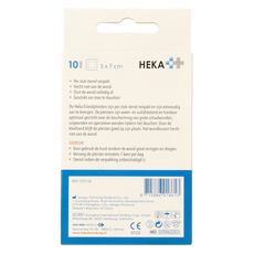 Heka Klein Eilandpleister 5cm x 7cm waterbestendig 10 Stuks
