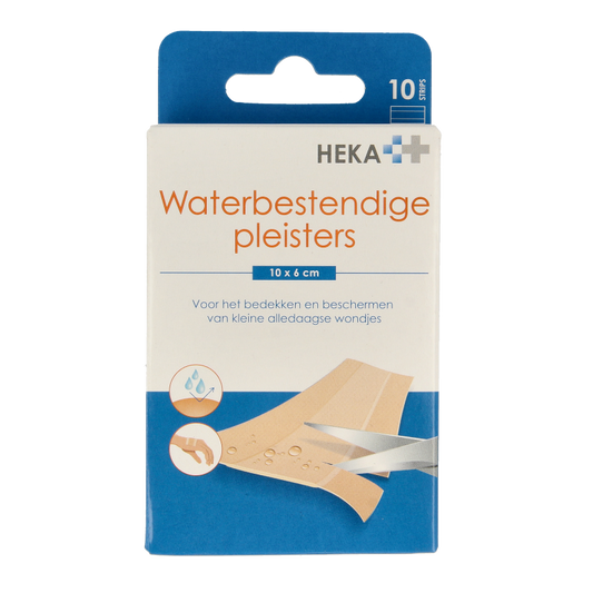 Heka Waterbestendige pleisters 10 x 6cm 10 Stuks