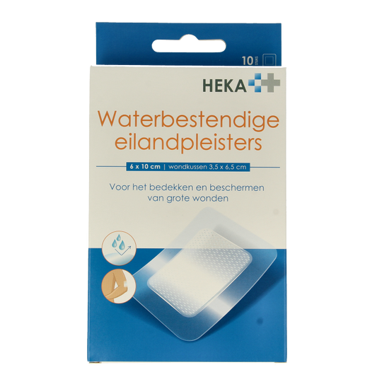 Heka Klein Hekaplast border 6cm x 10cm waterproof 10 Stuks