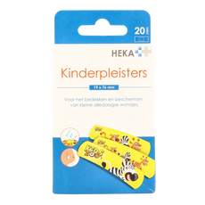 Heka Kinderpleister 19 x 76mm 20.00 Stuks
