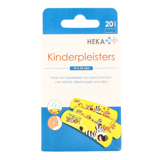 Heka Kinderpleister 19 x 76mm 20 Stuks