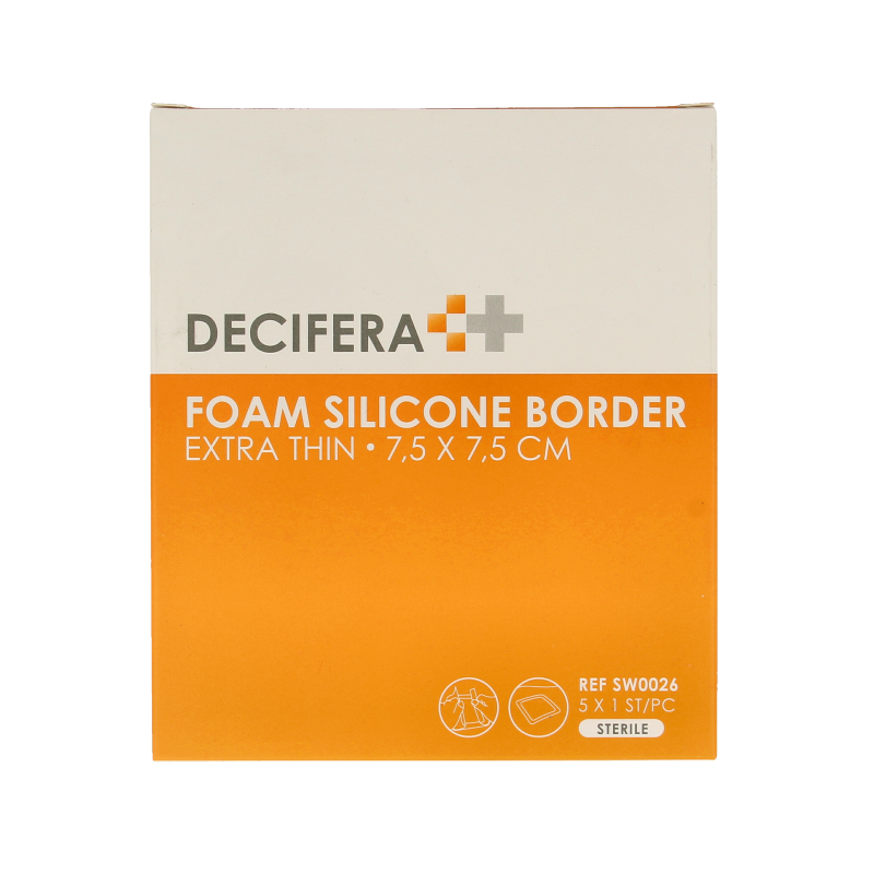Decifera Foam border 7.5 x 7.5cm 5 Stuks