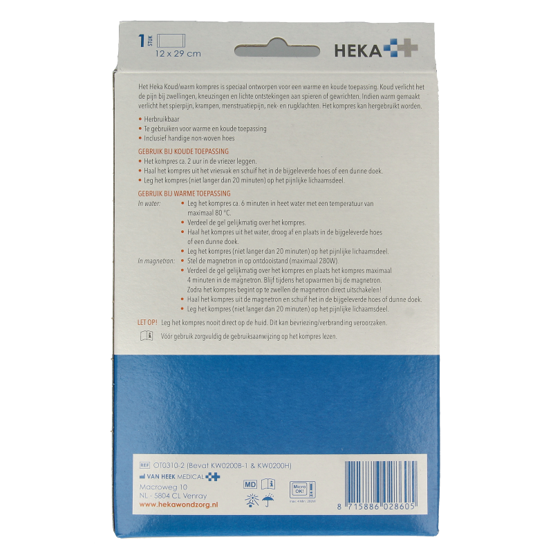 Heka Cold/Hotpack 12 x 29 large 1 Stuks