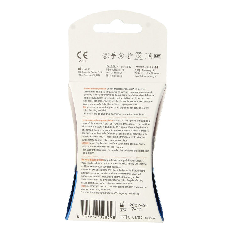 Heka Blarenpleisters medium 42 x 68mm 6 Stuks