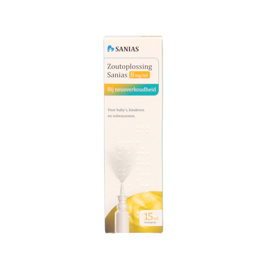 Sanias Zoutoplossing neusspray 8mg/ml 15 Milliliter