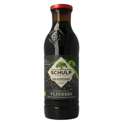 Schulp Krachtsap vlierbessensap puur bio 750.00 Milliliter