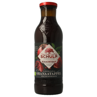 Schulp Krachtsap granaatappel puur bio 750.00 Milliliter
