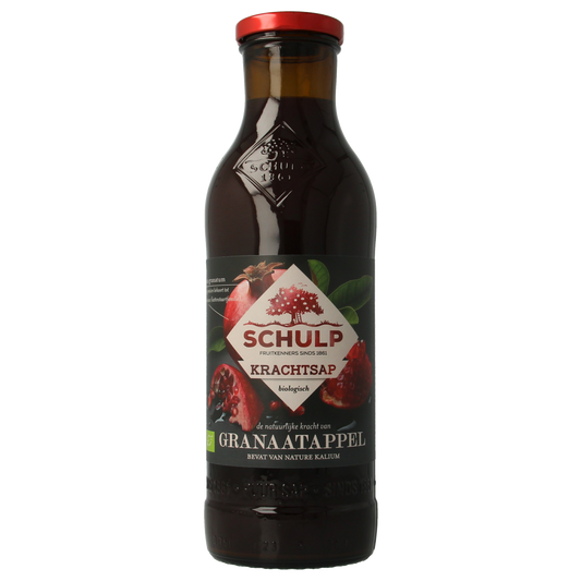 Schulp Krachtsap granaatappel puur bio 750.00 Milliliter