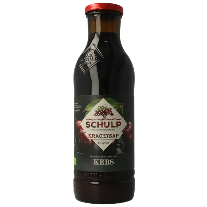 Schulp Krachtsap kersensap puur bio 750.00 Milliliter