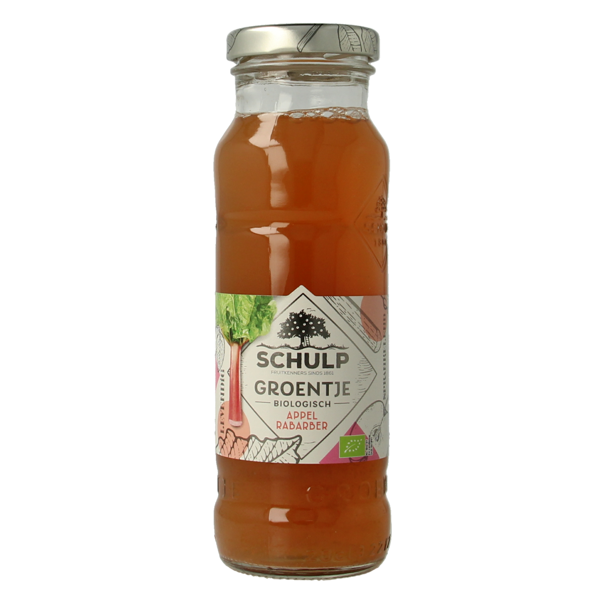 Schulp Groentje appel & rabarbersap bio 200 Milliliter