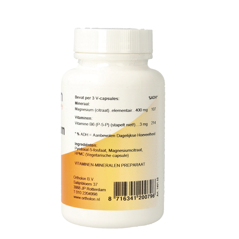 Ortholon Magnesium citraat 60 Vegetarische capsules